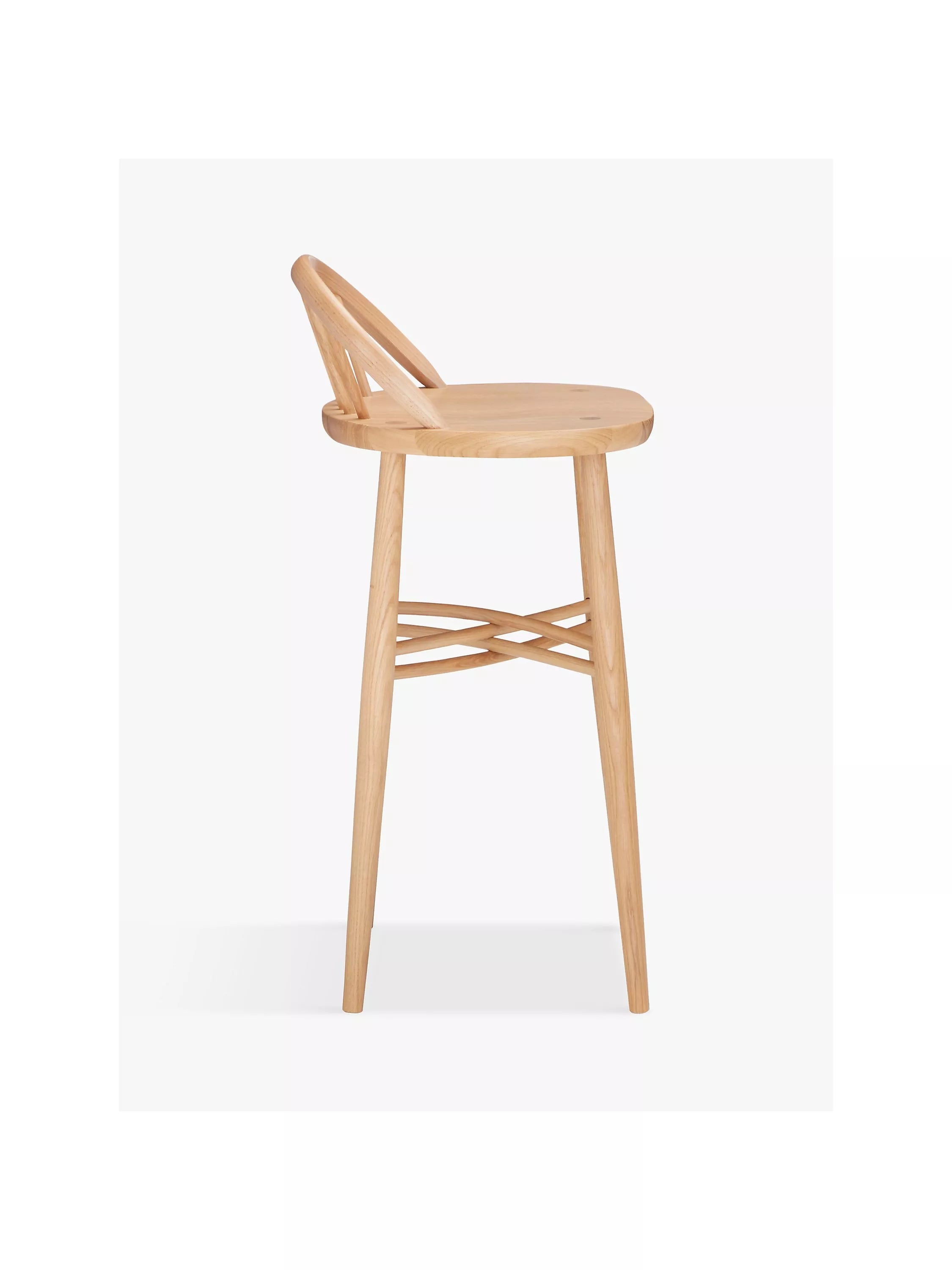 ercol Shalstone bar stool in oak, imported from the UK