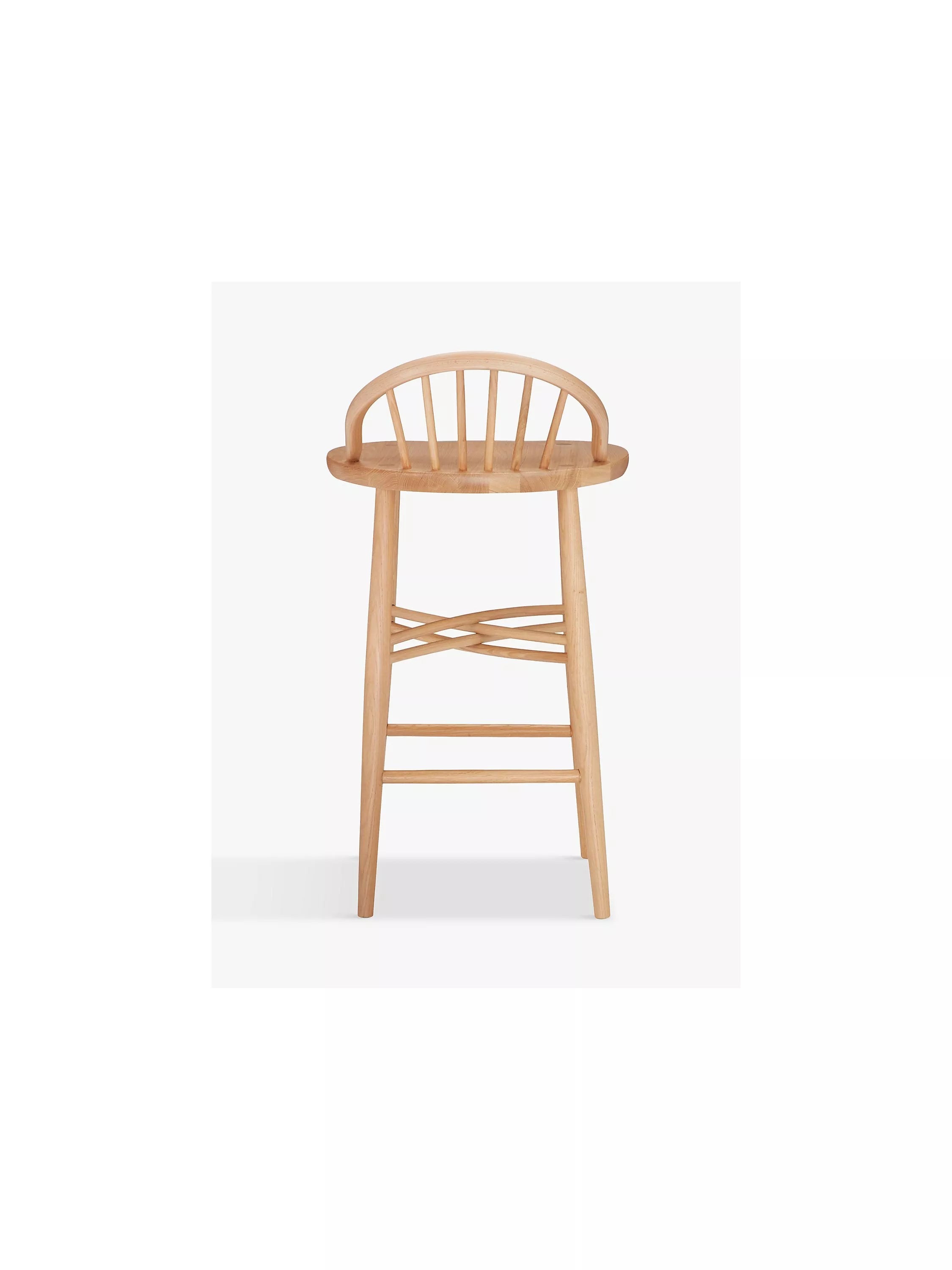 ercol Shalstone bar stool in oak, imported from the UK