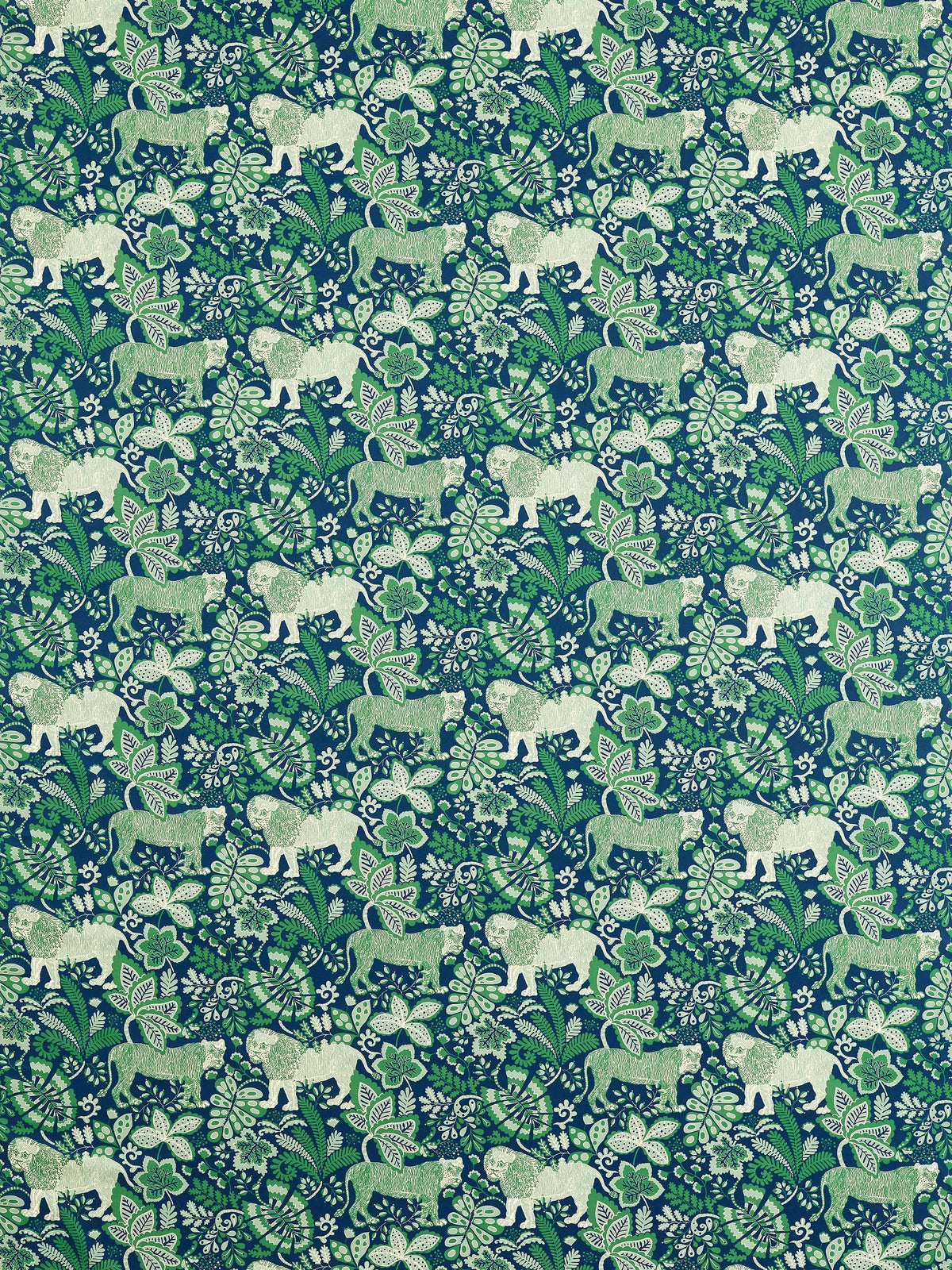 Scion Rumble in the Jungle furnishing fabric - British product