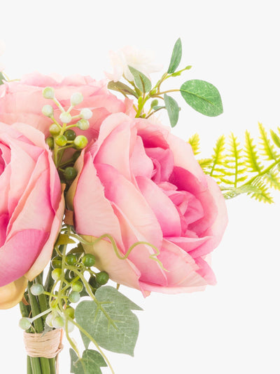 Floralsilk Bouquet de roses artificielles feuillage Fleurs artificielles