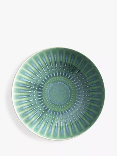 John Lewis Royal Botanic Gardens, Kew Stoneware Salad Bowl, 24cm, Green- Buy online at McGrocer