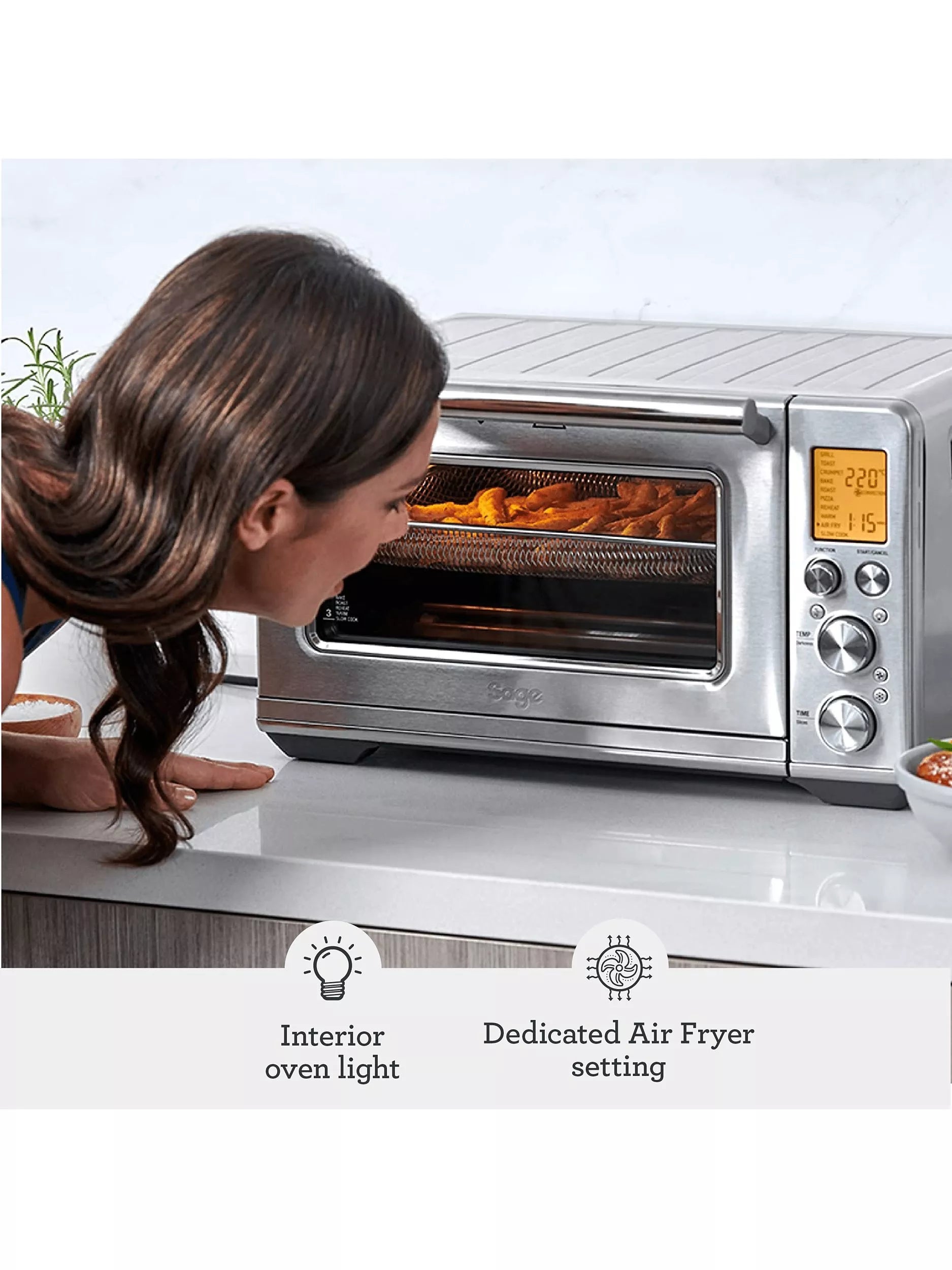Sage Smart Oven Air Fryer stainless steel countertop - British product
