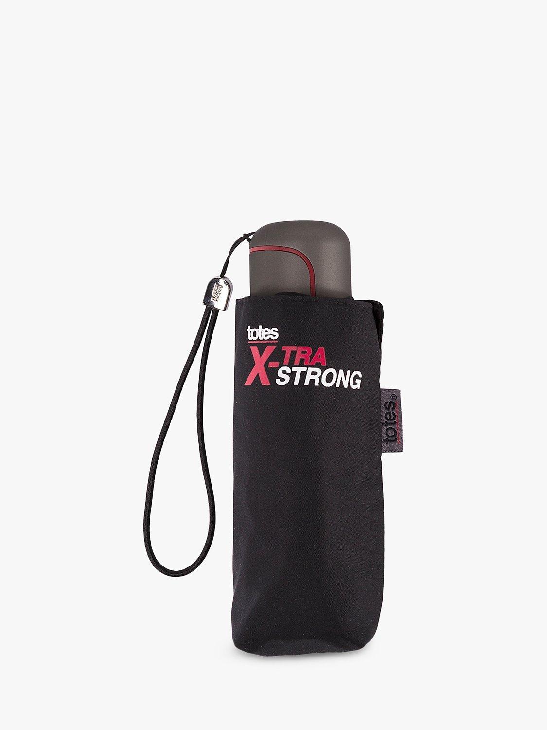 totes X-tra Strong umbrella small black, imported from the UK