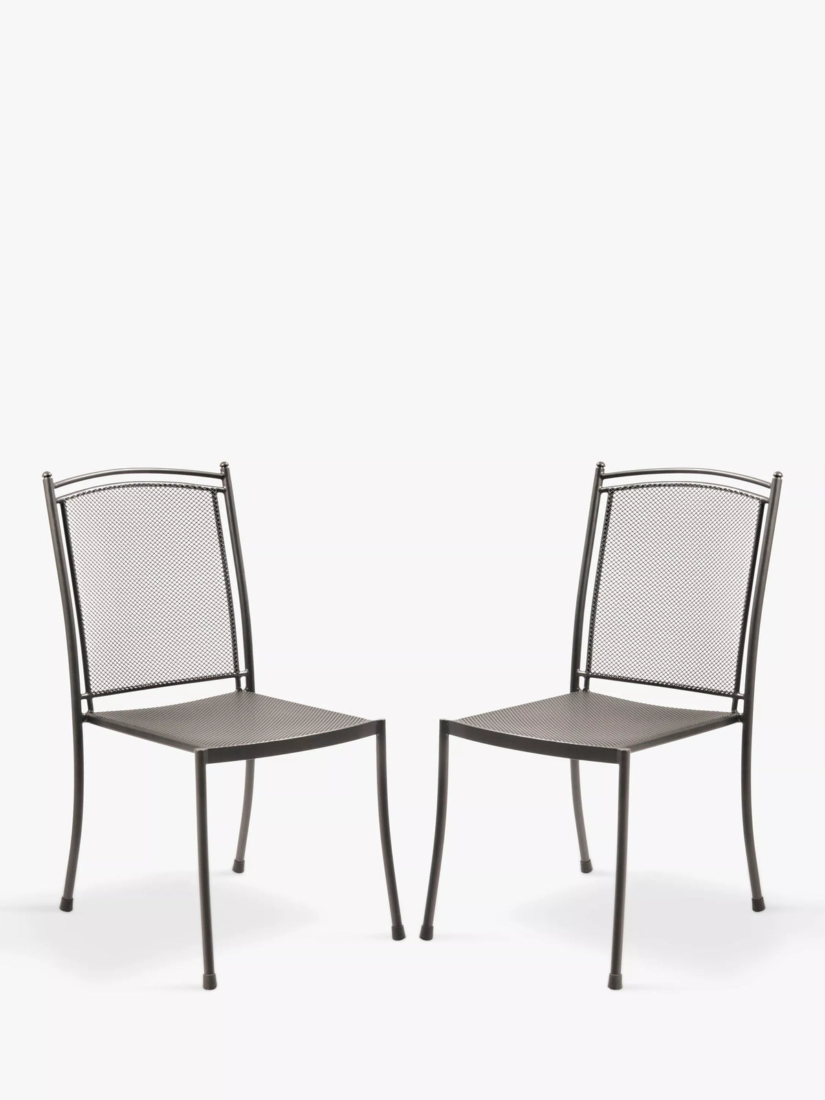 KETTLER Henley garden dining chairs pair iron grey, imported from the UK
