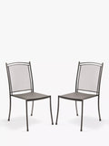 KETTLER Henley garden dining chairs pair iron grey, imported from the UK