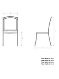 KETTLER Henley garden dining chairs pair iron grey, imported from the UK