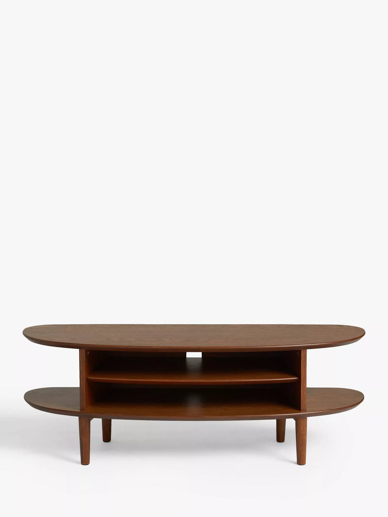 John Lewis Wing TV Stand solid oak MDF (British brand)