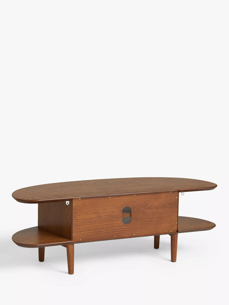 John Lewis Wing TV Stand solid oak MDF (British brand)