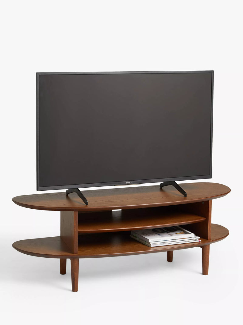 John Lewis Wing TV Stand solid oak MDF (British brand)