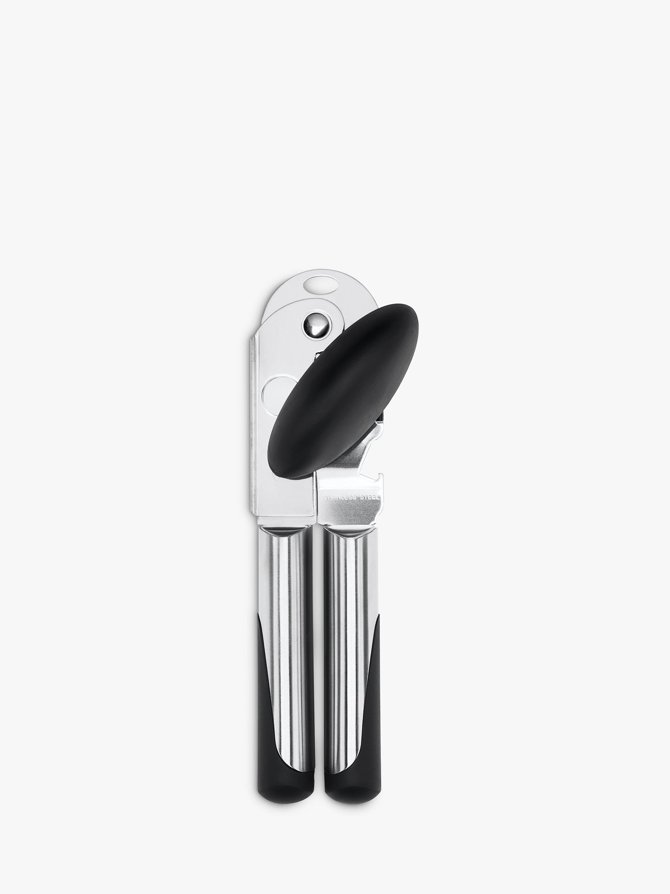 OXO stainless steel can opener with bottle opener, imported from the UK