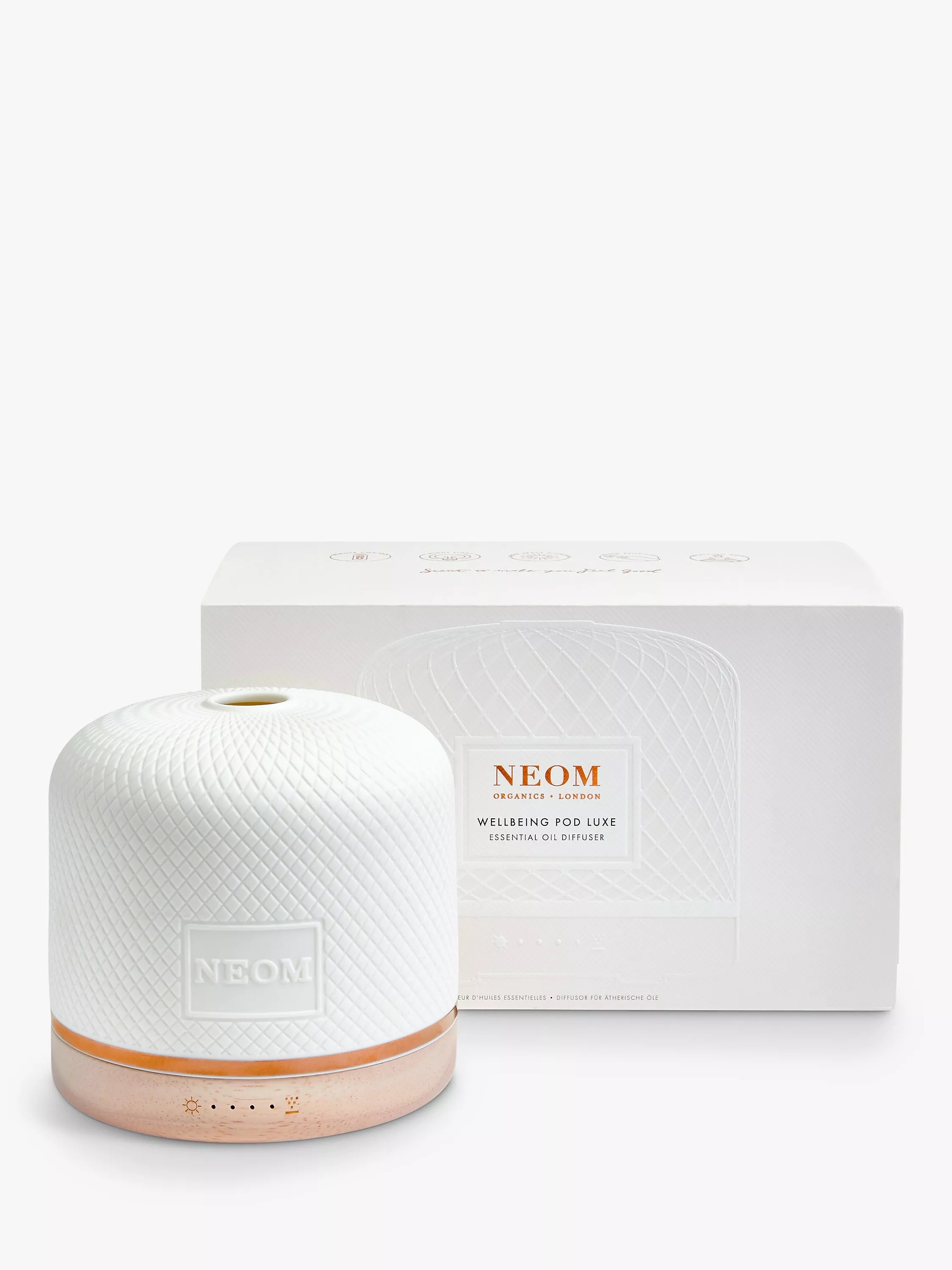 NEOM London Luxe Wellbeing Electric Diffuser Pod, imported from the UK
