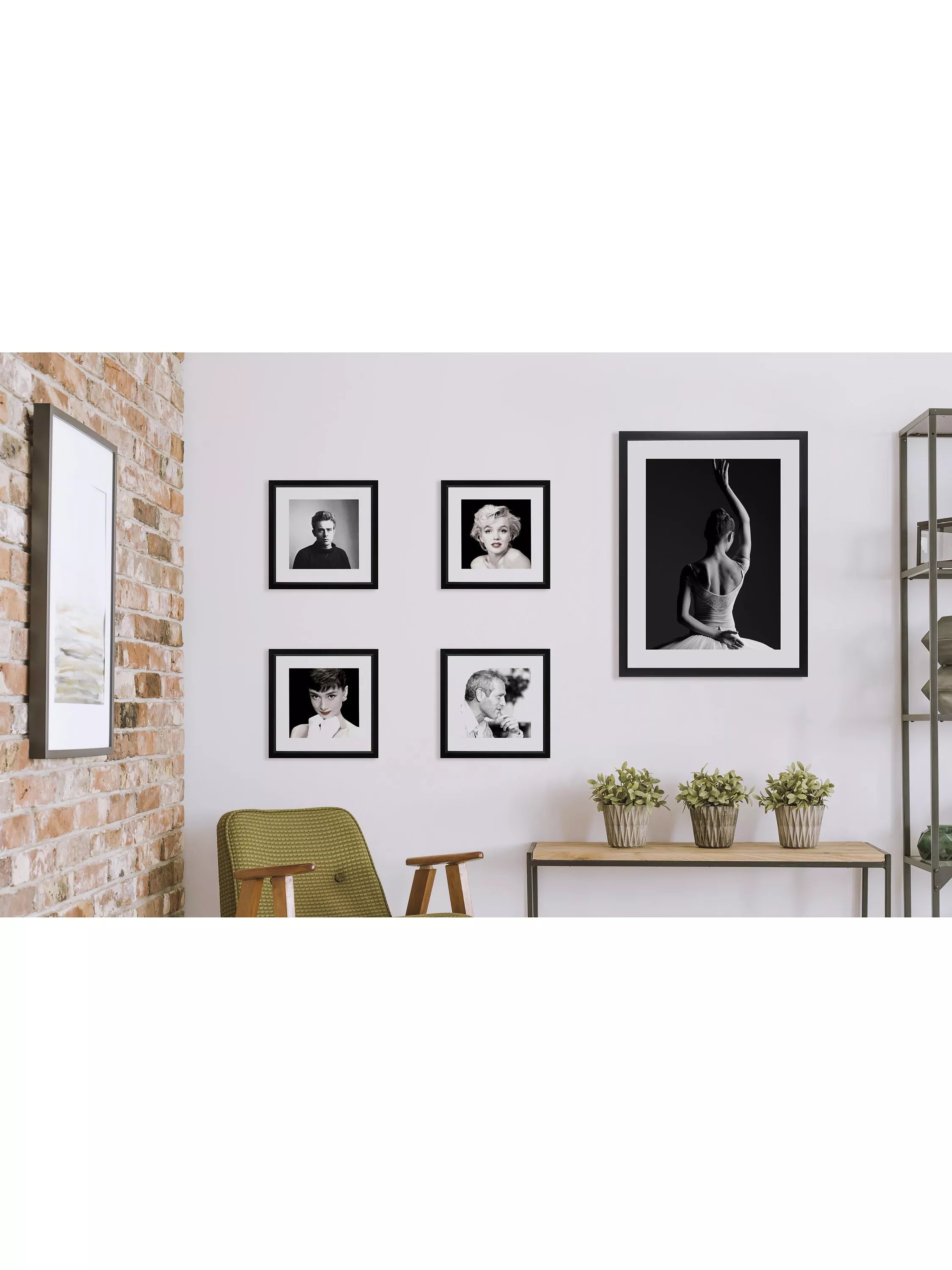 Brookpace Lascelles framed photographic print ballerina pose 86 x 66 cm (British brand)