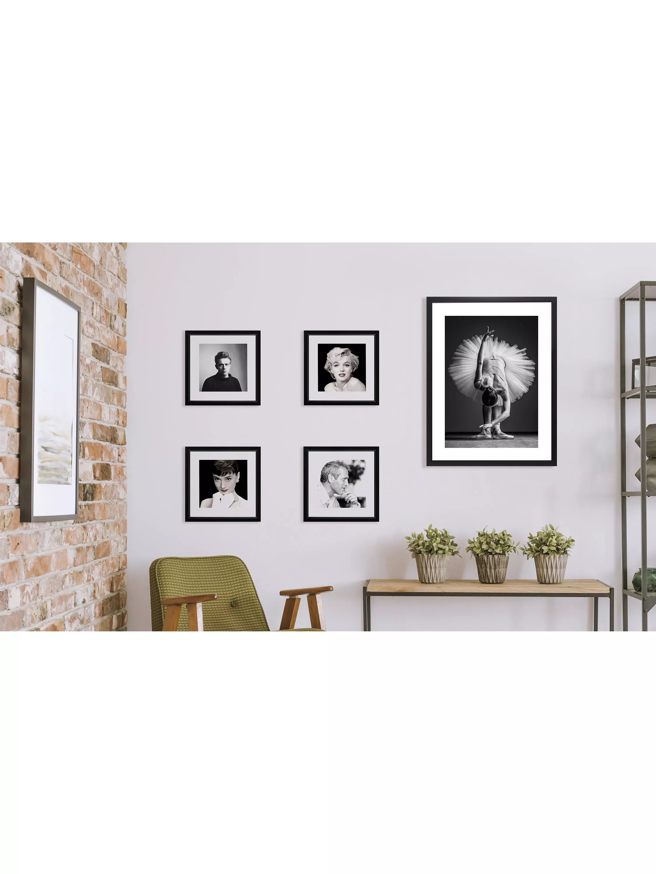 Brookpace Lascelles framed ballerina bow photographic print 86x66cm, UK version