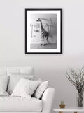 Brookpace Lascelles giraffe chandelier framed print 86x66cm (British brand)