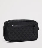 Emporio Armani jacquard logo wash bag with wrist strap, UK version