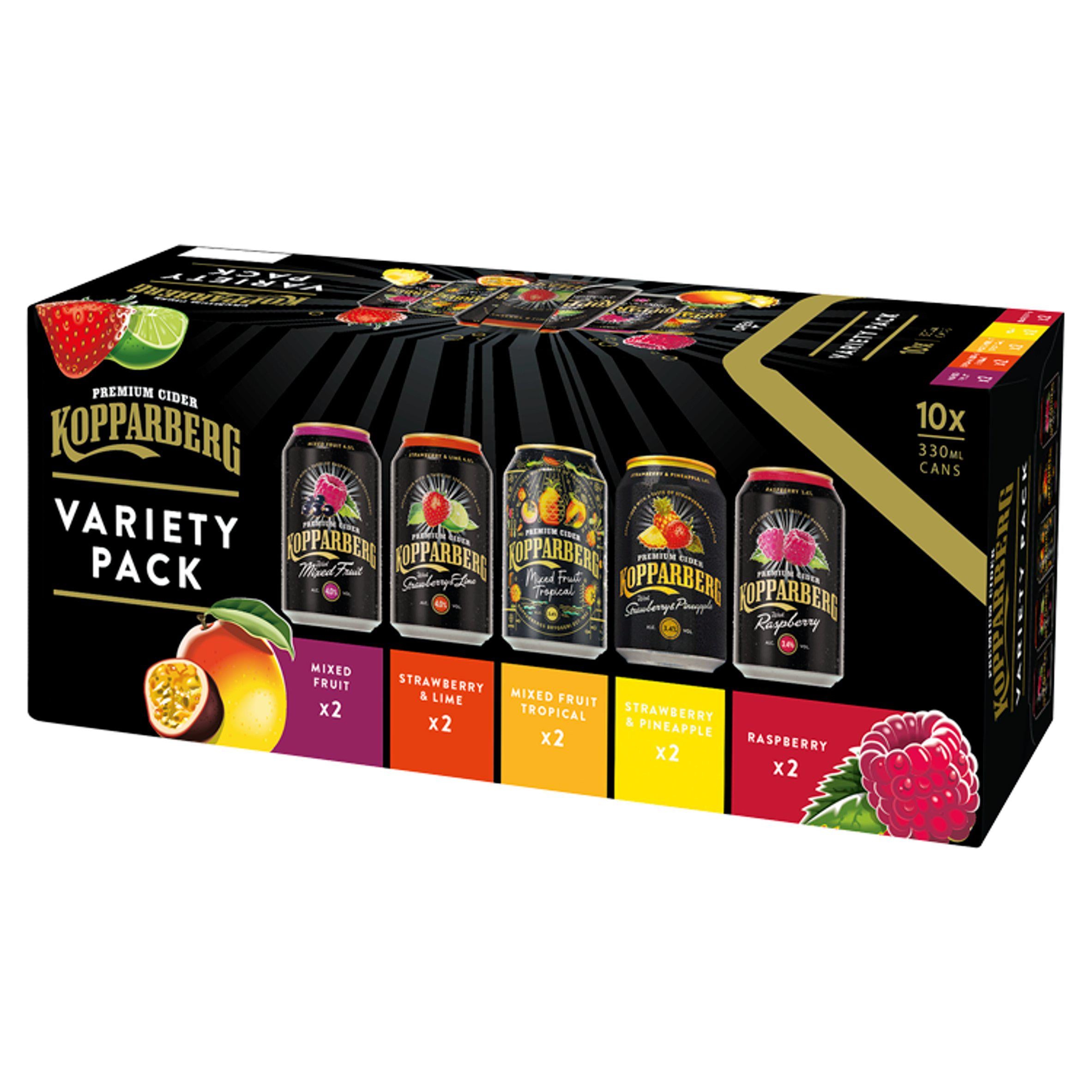 Kopparberg Premium Cider Variety Pack 10x330ml GOODS Sainsburys   