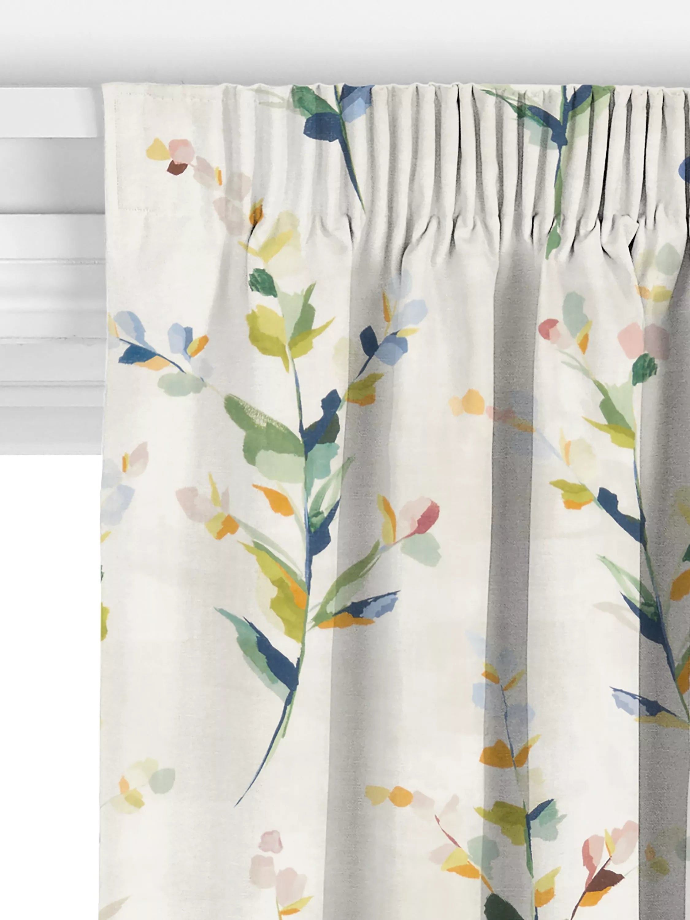 John Lewis Wildflower Sprigs made-to-measure curtains floral multi (British brand)