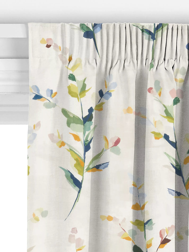 John Lewis Wildflower Sprigs made-to-measure curtains floral multi (British brand)