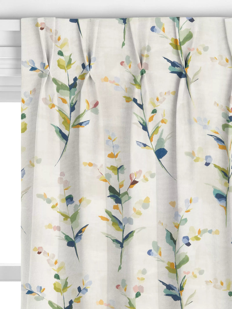 John Lewis Wildflower Sprigs made-to-measure curtains floral multi (British brand)