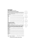 Simplicity sewing pattern women's tops 9385, UK version