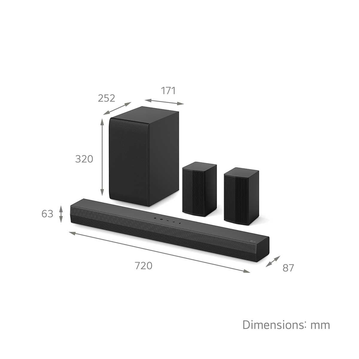 LG 4.1 Channel Soundbar and Wireless Subwoofer with Bluetooth US40TR GOODS Costco UK