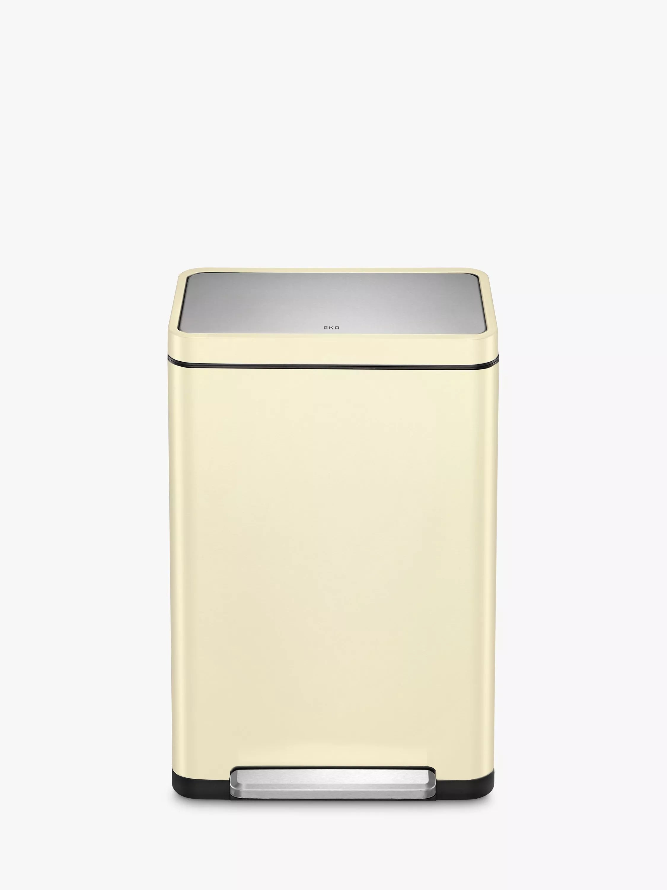 EKO X Cube Recycling Bin, 40L, Stainless Steel