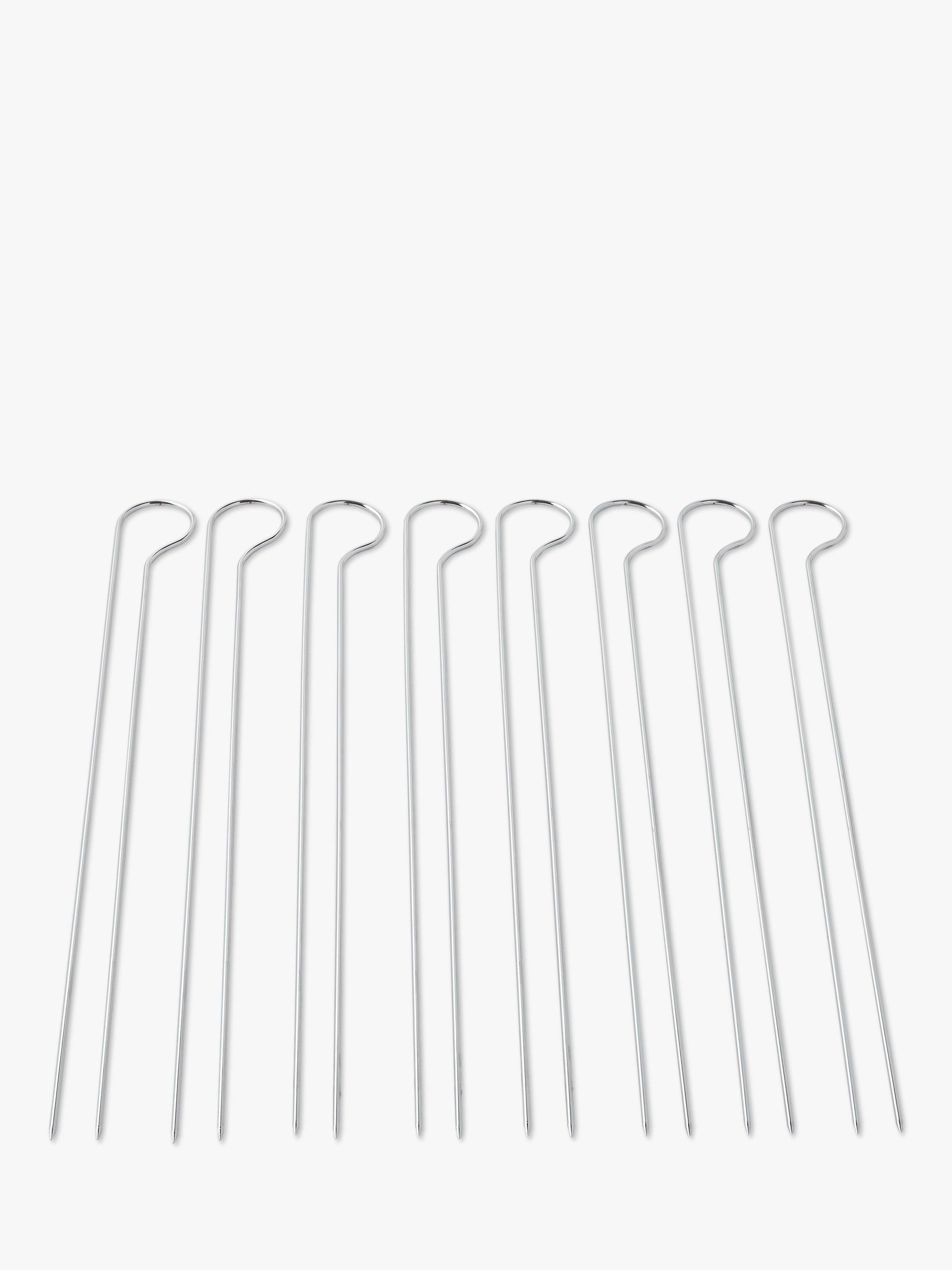 Weber steel BBQ skewer set 8 piece, imported from the UK