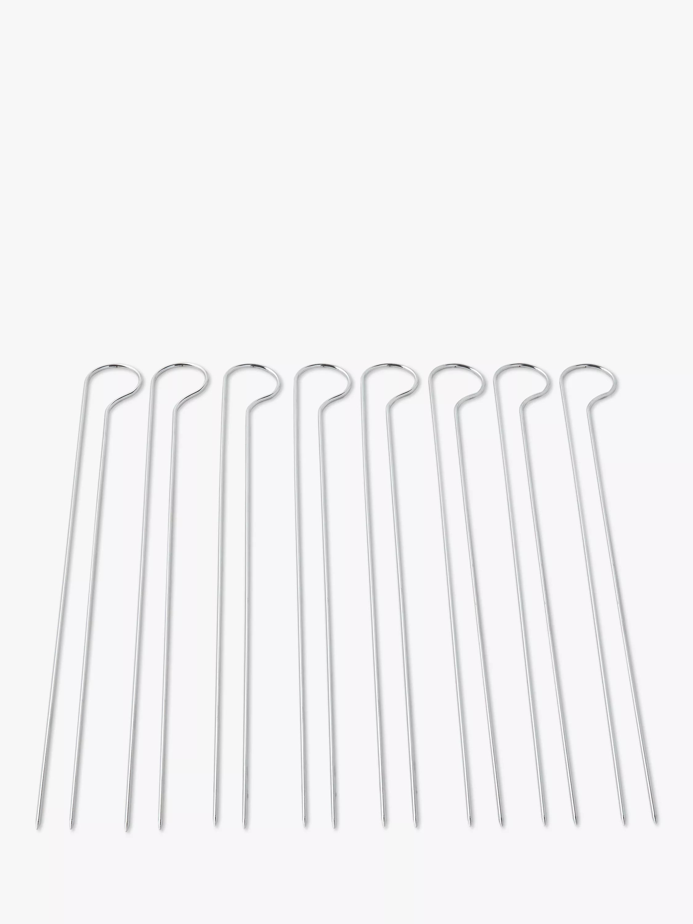 Weber steel BBQ skewer set 8 piece, imported from the UK