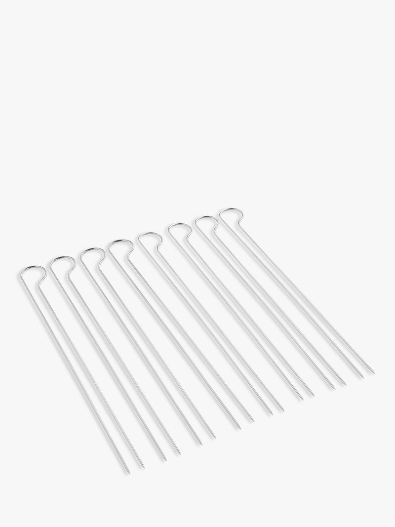 Weber steel BBQ skewer set 8 piece, imported from the UK