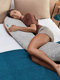 Kally Sleep Sherpa Fleece Full Length Body Support Pillow