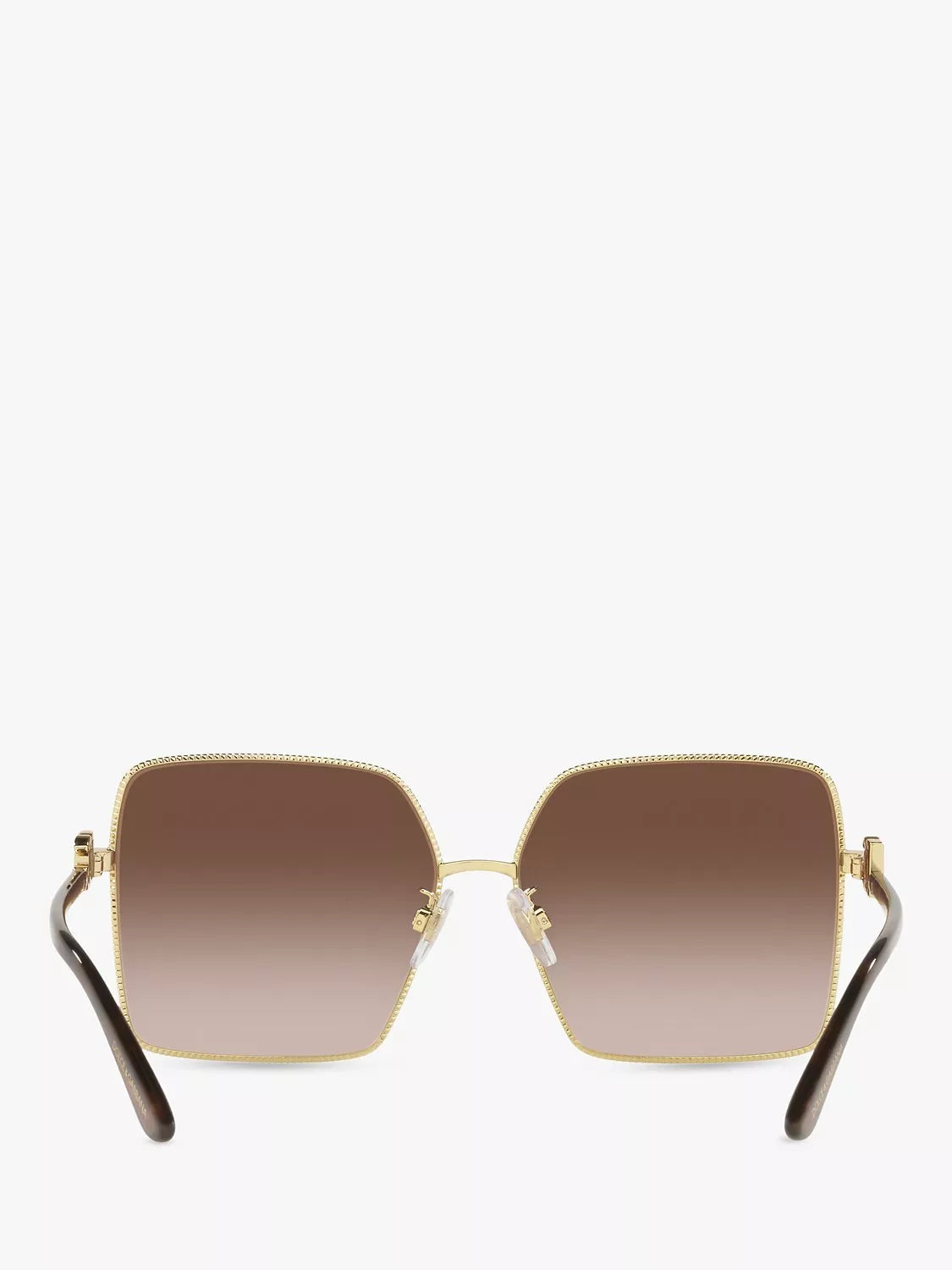 Dolce & Gabbana gold square sunglasses polycarbonate lenses (British brand)