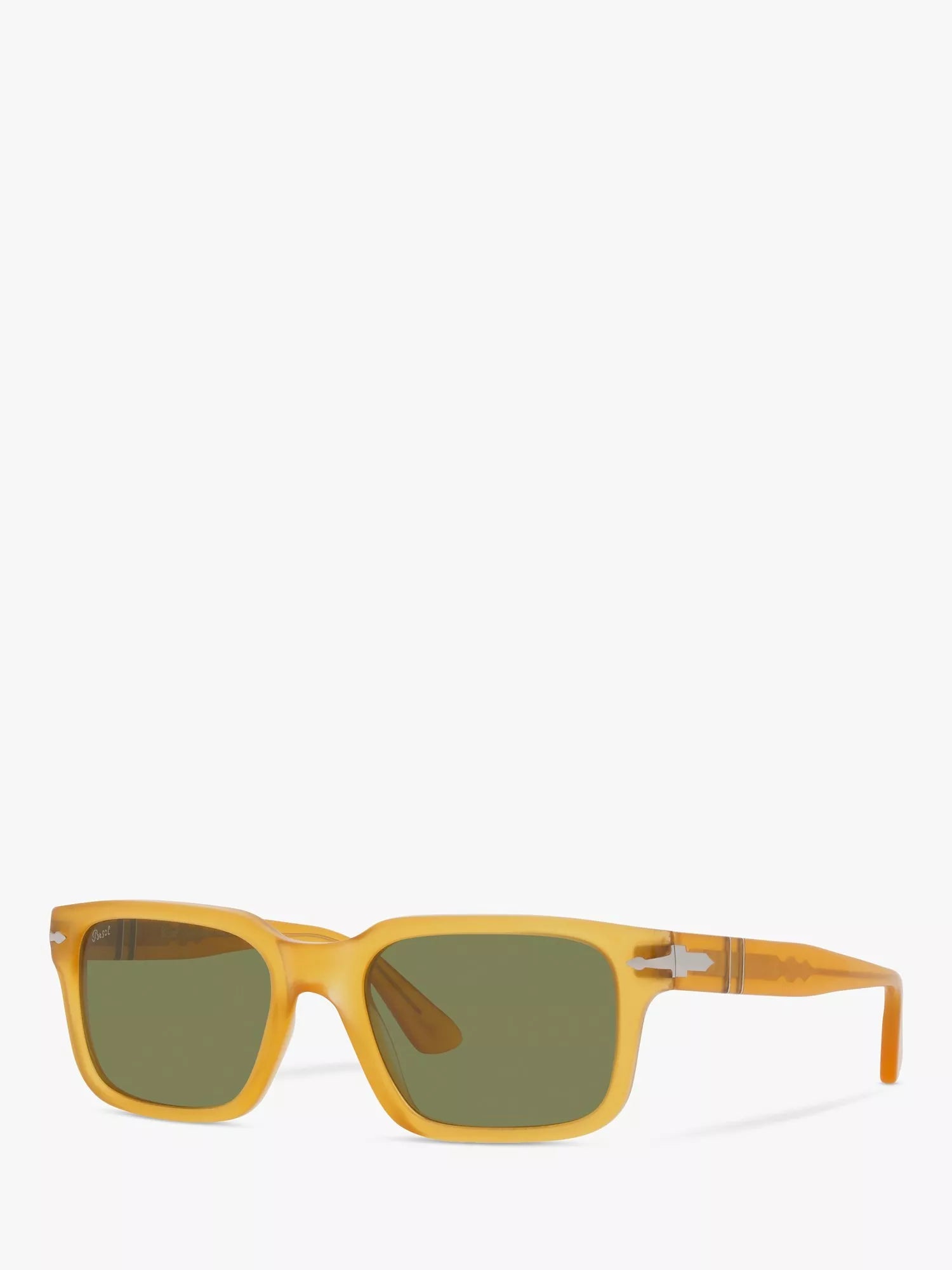 Persol PO3272S rectangular sunglasses honey green frame, imported from the UK
