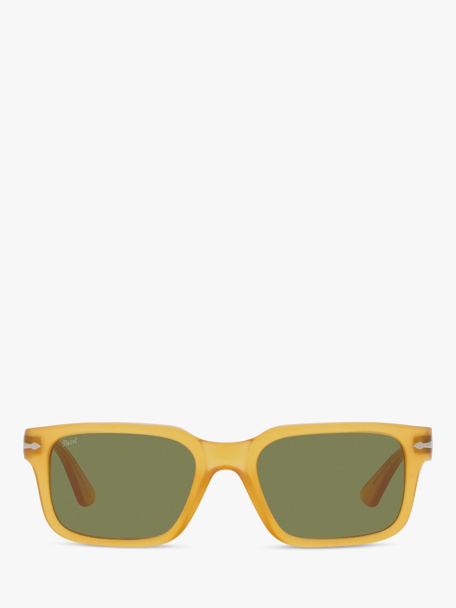 Persol PO3272S rectangular sunglasses honey green frame, imported from the UK