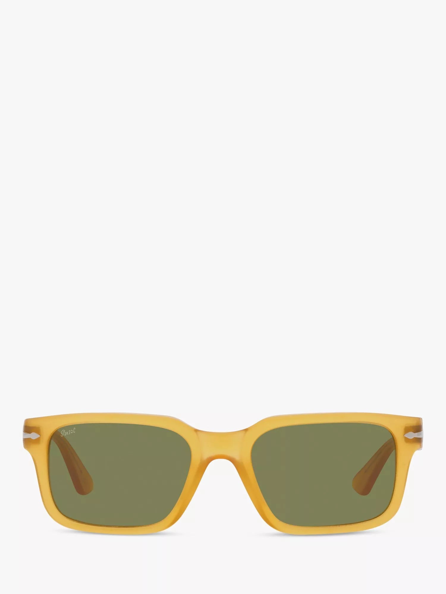 Persol PO3272S rectangular sunglasses honey green frame, imported from the UK