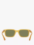 Persol PO3272S rectangular sunglasses honey green frame, imported from the UK