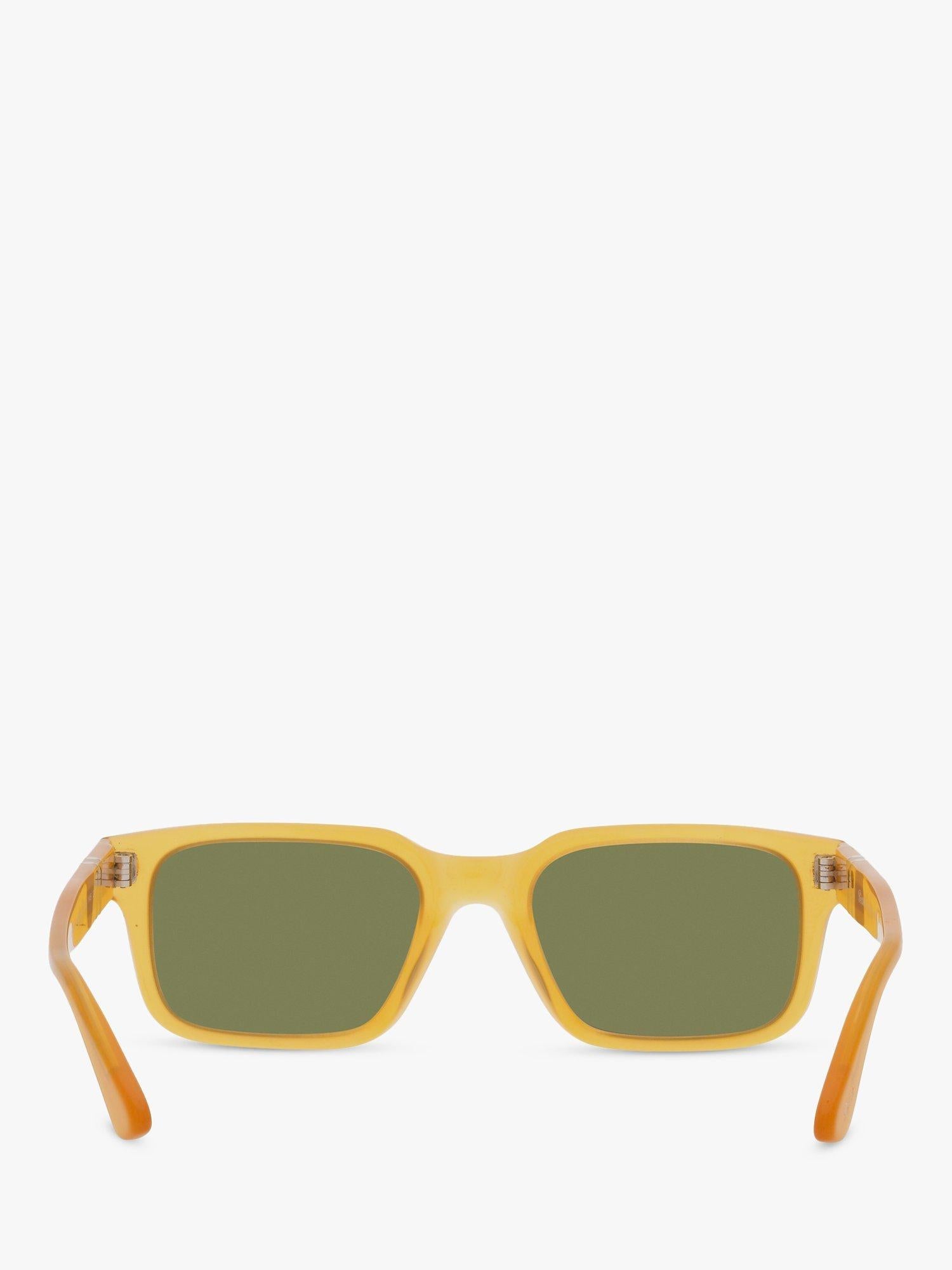 Persol PO3272S rectangular sunglasses honey green frame, imported from the UK