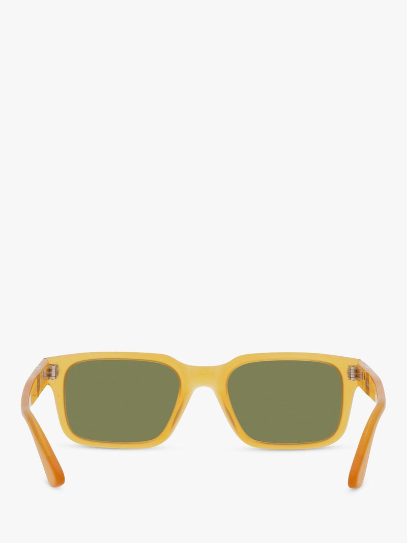 Persol PO3272S rectangular sunglasses honey green frame, imported from the UK