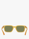 Persol PO3272S rectangular sunglasses honey green frame, imported from the UK