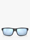 Oakley Gibston Polarised square sunglasses matte black blue Prizm, UK version