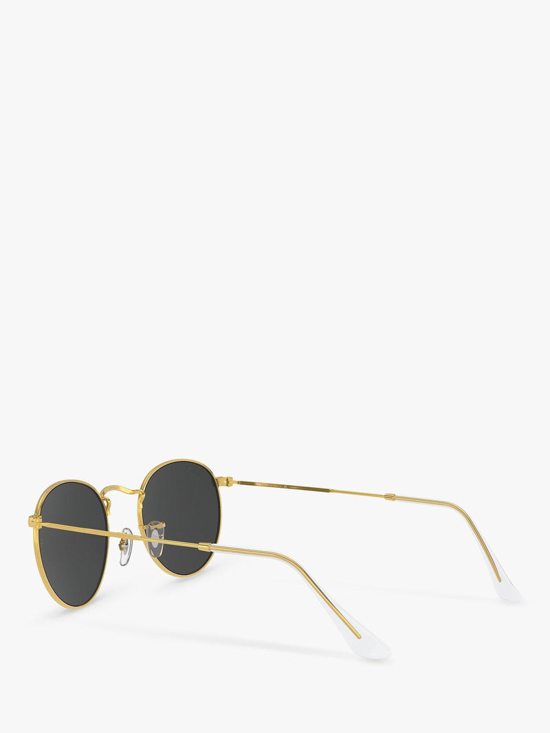 Ray-Ban RB3447 polarised round metal sunglasses gold/black - British product