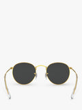 Ray-Ban RB3447 polarised round metal sunglasses gold/black - British product