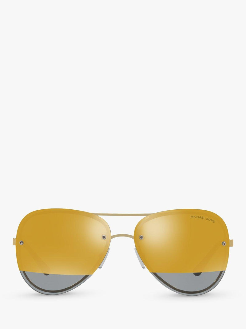 Michael Kors MK1026 aviator sunglasses pale gold grey, UK version