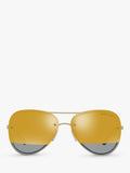 Michael Kors MK1026 aviator sunglasses pale gold grey, UK version