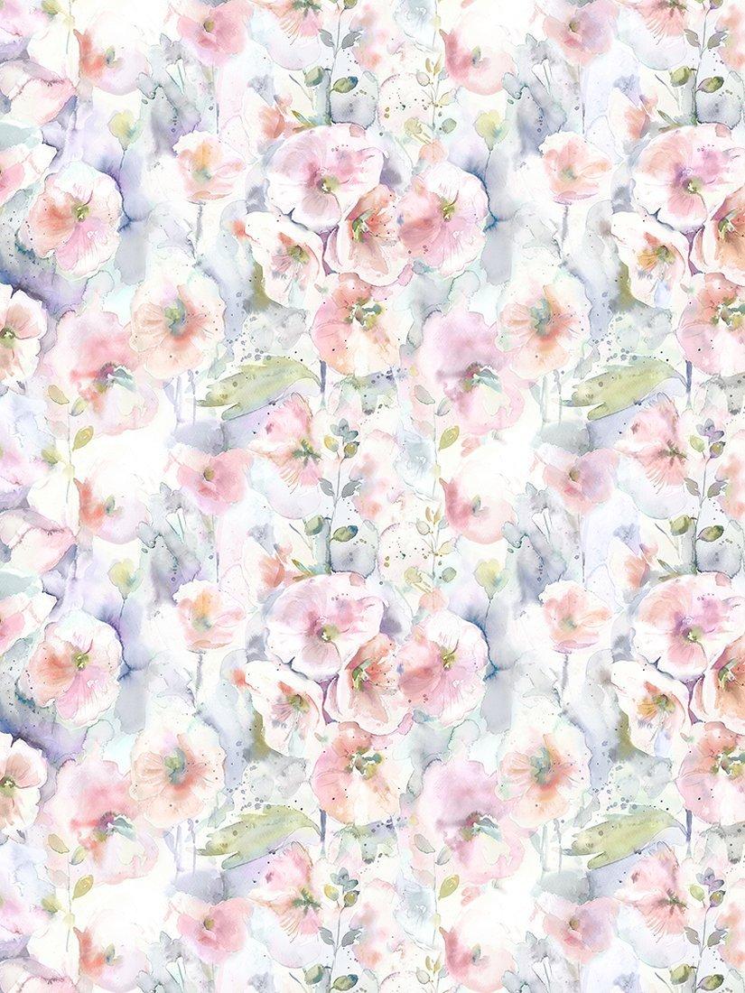 Voyage Isabela floral furnishing fabric in cotton linen blend, imported from the UK