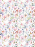 Voyage Isabela floral furnishing fabric in cotton linen blend, imported from the UK