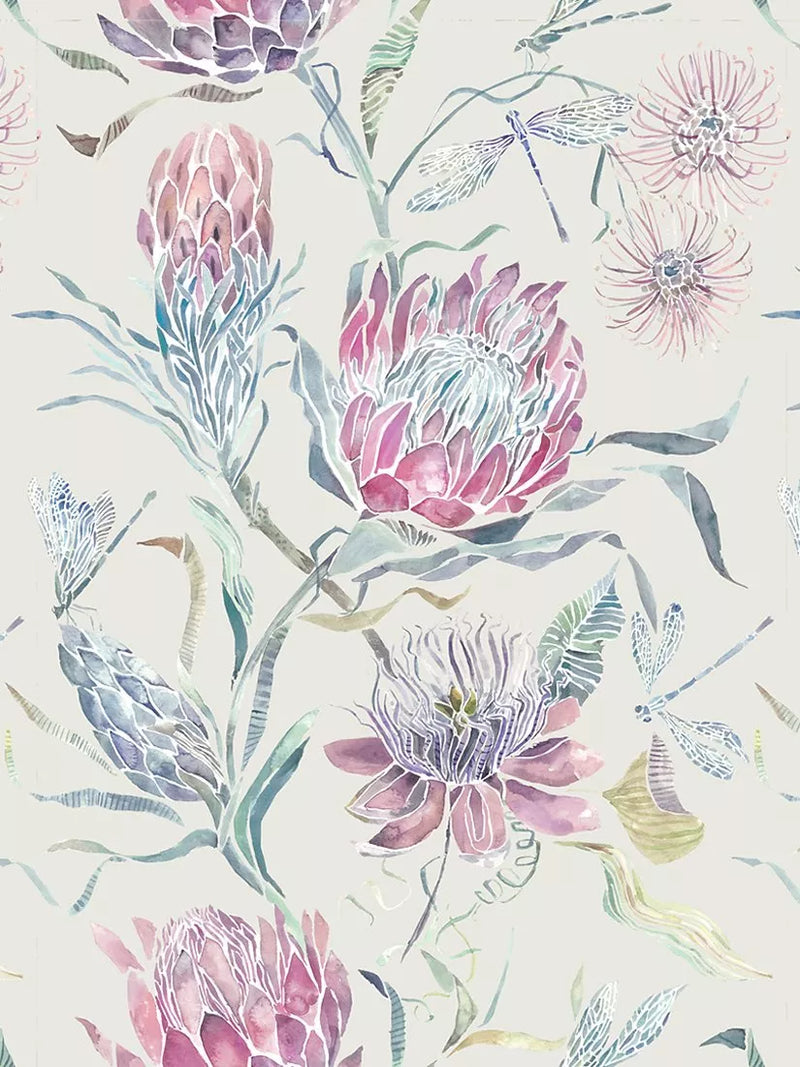 Voyage Moorehaven Thistle Floral Furnishing Fabric 140cm Wide