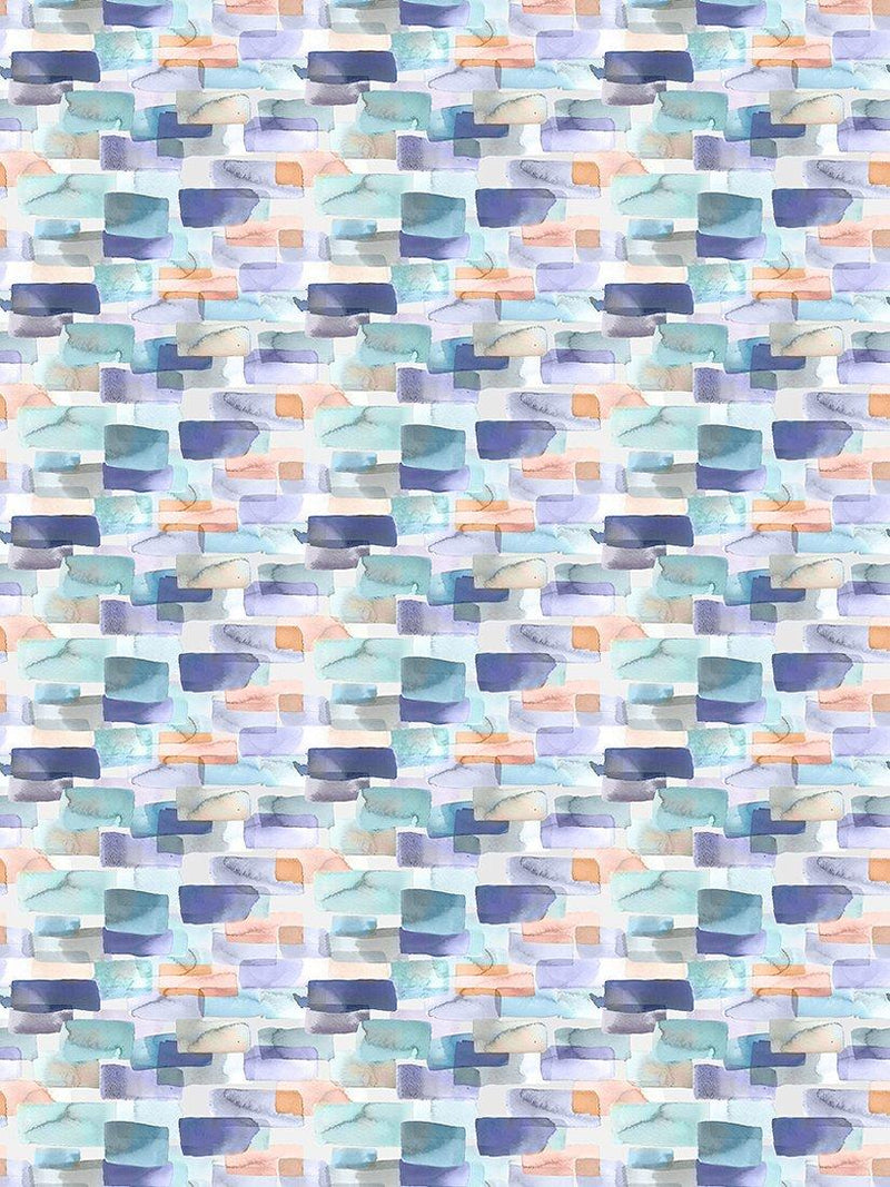 Voyage Kampala abstract watercolour furnishing fabric, imported from the UK