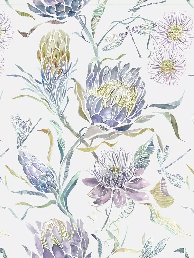 Voyage Moorehaven Thistle Floral Furnishing Fabric 140cm Wide