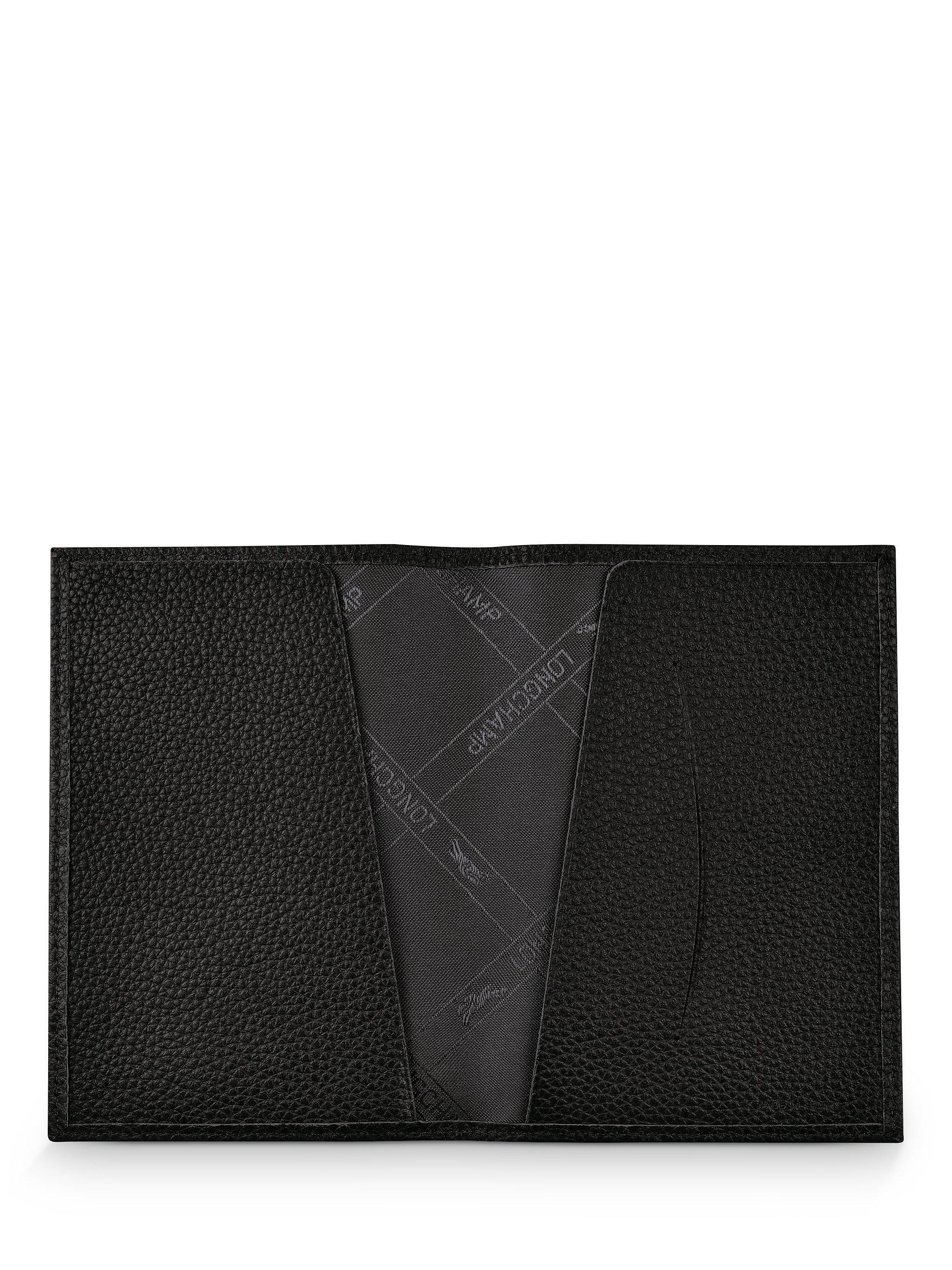 Longchamp Le Foulonné leather passport cover, UK version