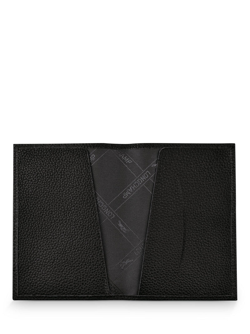 Longchamp Le Foulonné leather passport cover, UK version